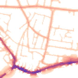Daytime road noise heatmap for BN43 5AW