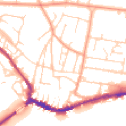Daytime road noise heatmap for BN43 5AX