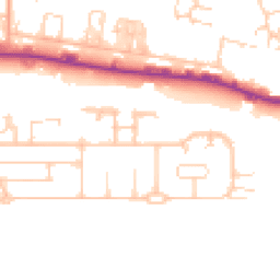 Daytime road noise heatmap for BN43 5BG