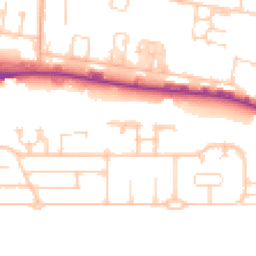 Daytime road noise heatmap for BN43 5BJ