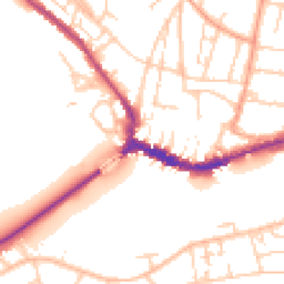 Daytime road noise heatmap for BN43 5DB