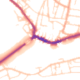 Daytime road noise heatmap for BN43 5DE
