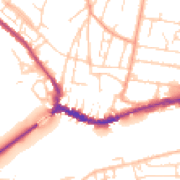 Daytime road noise heatmap for BN43 5DJ