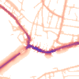 Daytime road noise heatmap for BN43 5DL