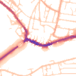Daytime road noise heatmap for BN43 5DN
