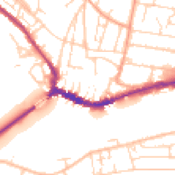 Daytime road noise heatmap for BN43 5DP