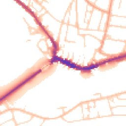 Daytime road noise heatmap for BN43 5DX