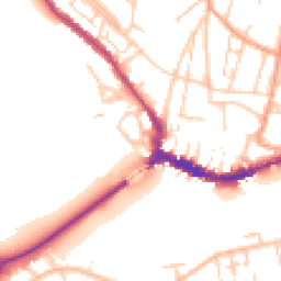 Daytime road noise heatmap for BN43 5EJ