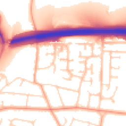 Daytime road noise heatmap for BN43 5FW