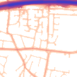 Daytime road noise heatmap for BN43 5GP