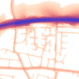 Daytime road noise heatmap for BN43 5GT