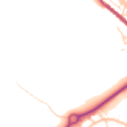 Daytime road noise heatmap for BN43 5PB
