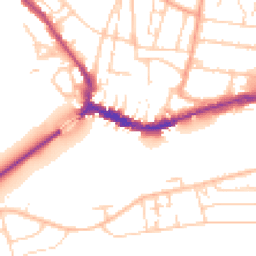 Daytime road noise heatmap for BN43 5QT