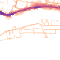 Daytime road noise heatmap for BN43 5RQ