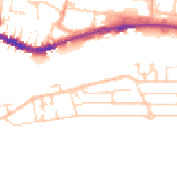 Daytime road noise heatmap for BN43 5RT