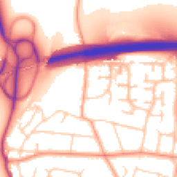 Daytime road noise heatmap for BN43 5TH