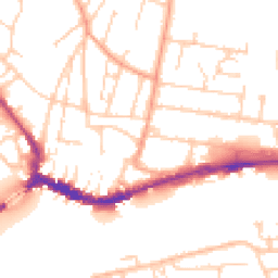 Daytime road noise heatmap for BN43 5WA