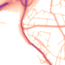 Daytime road noise heatmap for BN43 5WN
