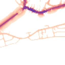 Daytime road noise heatmap for BN43 5YG