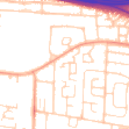 Daytime road noise heatmap for BN43 6AZ