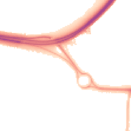 Night-time road noise heatmap for BN43 6JN