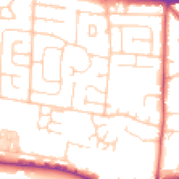 Daytime road noise heatmap for BN43 6LE