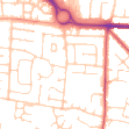 Daytime road noise heatmap for BN43 6LY
