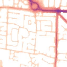 Daytime road noise heatmap for BN43 6NE