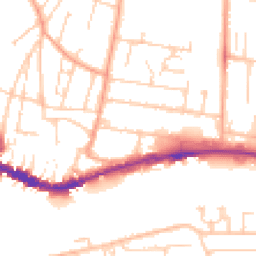 Daytime road noise heatmap for BN43 6PA