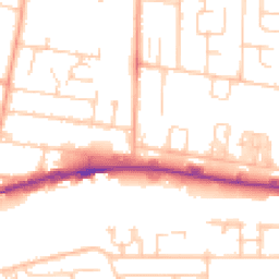 Daytime road noise heatmap for BN43 6QA