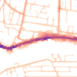 Daytime road noise heatmap for BN43 6RE