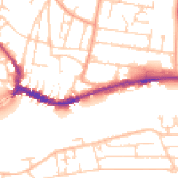 Daytime road noise heatmap for BN43 6RZ
