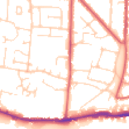 Daytime road noise heatmap for BN43 6YU