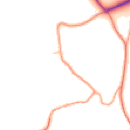 Daytime road noise heatmap for BN45 7AL