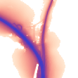 Daytime road noise heatmap for BN45 7BJ