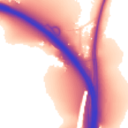 Daytime road noise heatmap for BN45 7EG
