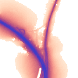 Daytime road noise heatmap for BN45 7FE