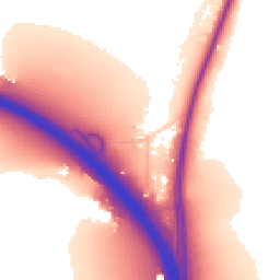 Daytime road noise heatmap for BN45 7FR