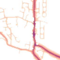 Daytime road noise heatmap for BN5 9DG