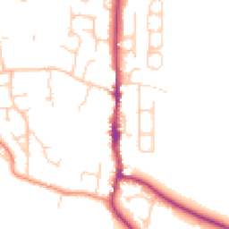 Daytime road noise heatmap for BN5 9DJ