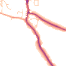 Daytime road noise heatmap for BN5 9DN