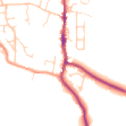 Daytime road noise heatmap for BN5 9DP