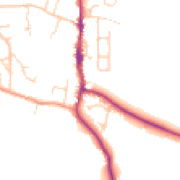 Daytime road noise heatmap for BN5 9DR
