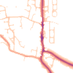 Daytime road noise heatmap for BN5 9DS