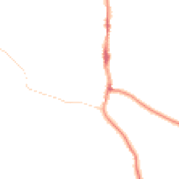 Night-time road noise heatmap for BN5 9DT