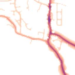 Daytime road noise heatmap for BN5 9DU