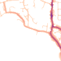 Daytime road noise heatmap for BN5 9DZ