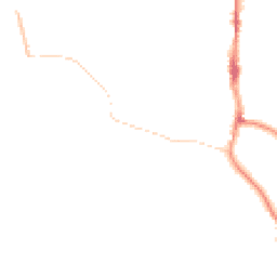 Night-time road noise heatmap for BN5 9DZ