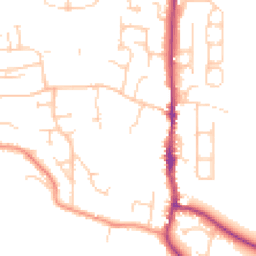 Daytime road noise heatmap for BN5 9PG