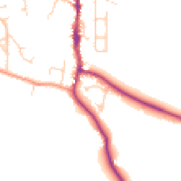 Daytime road noise heatmap for BN5 9RZ